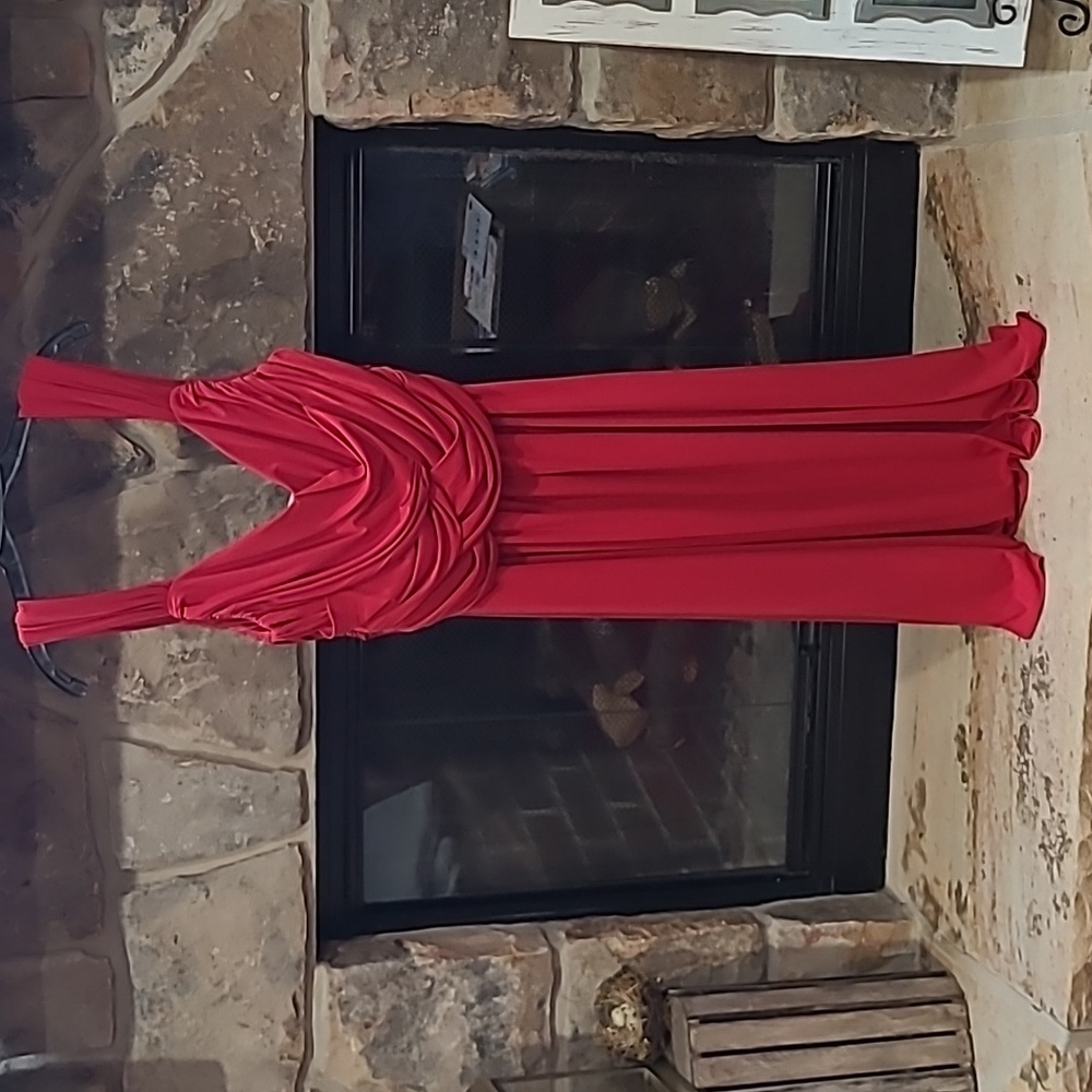 Suzi Chin for Maggy Boutique Red Dress 16W